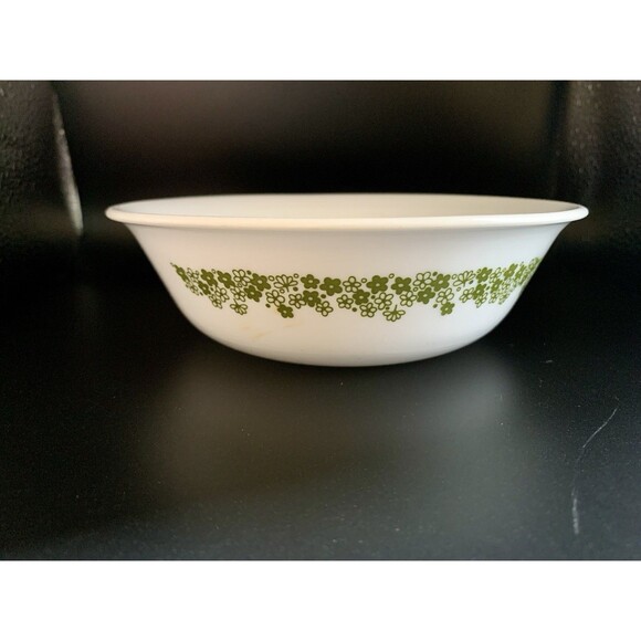 Corelle Spring Blossom Cereal Bowl 6.25 in Crazy Daisy Green White Cereal Soup - Picture 2 of 7